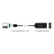 DELOCK αντάπτορας δικτύου 66045, USB, 2.5Gbps Ethernet, μαύρος | USB - PCI Κάρτες δικτύου στο smart-tech.gr