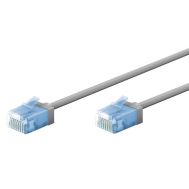 GOOBAY καλώδιο δικτύου 74221, CAT 6A U/UTP, slim, copper, 500MHz, 0.5m, γκρι | Καλώδια δικτύου στο smart-tech.gr