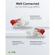 GOOBAY καλώδιο δικτύου 92462, CAT 6 S/FTP, copper, 250MHz, 0.15m, λευκό | Καλώδια δικτύου στο smart-tech.gr