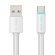 USAMS καλώδιο USB-C σε USB US-SJ732, 18W, 480Mbps, 1m, λευκό | Καλώδια USB-C (Type-C) στο smart-tech.gr