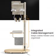 BRATECK βάση δαπέδου FS54-22T-02W για τηλεόραση 17-43" έως 15kg, με ράφι & ροδάκια | ΒΑΣΕΙΣ ΣΤΗΡΙΞΗΣ ΣΥΣΚΕΥΩΝ στο smart-tech.gr