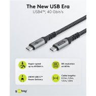 GOOBAY καλώδιο USB-C 74212, USB4, 240W, 40Gbps, 8K/60Hz, 1.5m, γκρι | Καλώδια USB-C (Type-C) στο smart-tech.gr