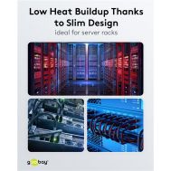 GOOBAY καλώδιο δικτύου 74231, CAT 6A U/UTP, slim, copper, 500MHz, 0.25m, μαύρο | Καλώδια δικτύου στο smart-tech.gr