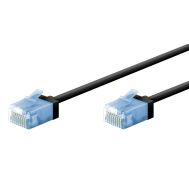 GOOBAY καλώδιο δικτύου 74231, CAT 6A U/UTP, slim, copper, 500MHz, 0.25m, μαύρο | Καλώδια δικτύου στο smart-tech.gr