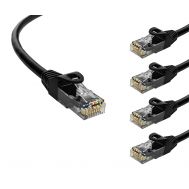 POWERTECH καλώδιο δικτύου CAB-N401-5, Cat 6 U/UTP, CCA, 250Hz, 0.25m, μαύρο, 5τμχ | Καλώδια δικτύου στο smart-tech.gr