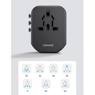 USAMS φορτιστής/αντάπτορας πρίζας US-CC179, USB-C & 2x USB, universal, 20W, μαύρος | ΦΟΡΤΙΣΤΕΣ / ΤΡΟΦΟΔΟΤΙΚΑ USB στο smart-tech.gr