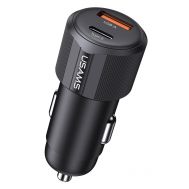 USAMS φορτιστής αυτοκινήτου CC283, USB & USB-C, 60W, μαύρος | ΦΟΡΤΙΣΤΕΣ / ΤΡΟΦΟΔΟΤΙΚΑ USB στο smart-tech.gr