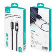 USAMS καλώδιο USB-C SJ750, 100W, 480Mbps, 1.2m, μαύρο | Καλώδια USB-C (Type-C) στο smart-tech.gr