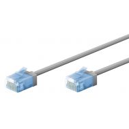 GOOBAY καλώδιο δικτύου 74225, CAT 6A U/UTP, slim, copper, 10Gbps, 5m, γκρι | Καλώδια δικτύου στο smart-tech.gr