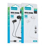 CELEBRAT earphones με μικρόφωνο G38, USB-C σύνδεση, 10mm, 1.2m, μαύρα | Ακουστικά Bluetooth στο smart-tech.gr