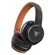 DOQAUS headphones DESIGN 3, ασύρματα & ενσύρματα, Φ40mm, 600mAh, μαύρα/καφέ | Ακουστικά Bluetooth στο smart-tech.gr