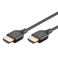 GOOBAY καλώδιο HDMI 75293 με Ethernet, slim, 4K/60Hz, 18 Gbps, 1m, μαύρο | Λοιπά Καλώδια, Adaptors & Μετατροπείς στο smart-tech.gr