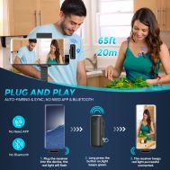 APEXEL ασύρματο μικρόφωνο APL-MIC007 με θήκη φόρτισης, USB-C, 2.4GHz, μαύρο | ΛΟΙΠΑ ΑΞΕΣΟΥΑΡ στο smart-tech.gr