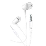 KAKUSIGA earphones με μικρόφωνο KSC-1303, 3.5mm σύνδεση, 10mm, 1.1m, λευκά | Ακουστικά Bluetooth στο smart-tech.gr