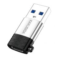 KAKUSIGA αντάπτορας USB-C σε USB KSC-1421, 5Gbps, 18W, γκρι | Καλώδια USB-C (Type-C) στο smart-tech.gr