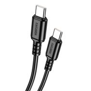 KAKUSIGA καλώδιο USB-C σε USB-C KSC-982, 60W, 480Mbps, 1m, μαύρο | Καλώδια USB-C (Type-C) στο smart-tech.gr