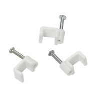 POWERTECH Ρόκα στήριξης καλωδίων, Flat, 5mm/15mm, λευκή, 100τμχ | ΤΑΚΤΟΠΟΙΗΤΕΣ ΚΑΛΩΔΙΩΝ στο smart-tech.gr