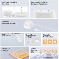 SONOFF smart ανιχνευτής πλημμύρας SNZB-05P, ZigBee, μπαταρίας, λευκός | Ανιχνευτές Aερίων, Nερού και Kαπνού στο smart-tech.gr