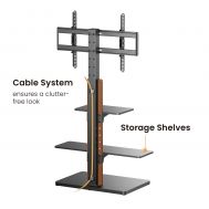 POWERTECH βάση τηλεόρασης δαπέδου PT-1422, 32-75", έως 40kg, με ράφια | ΒΑΣΕΙΣ ΣΤΗΡΙΞΗΣ ΣΥΣΚΕΥΩΝ στο smart-tech.gr