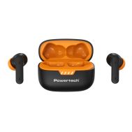POWERTECH earphones με θήκη φόρτισης PT-1431, True Wireless, 40/400mAh, ANC & ENC, μαύρα | Ακουστικά Bluetooth στο smart-tech.gr