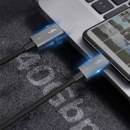 CABLETIME καλώδιο USB-C σε USB-C CT-C160-U31-TB3, 100W, 40Gbps, 4K/60Hz, 0.5m, μαύρο | Καλώδια USB-C (Type-C) στο smart-tech.gr