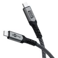 GOOBAY καλώδιο USB-C 74210, USB4, 240W, 40Gbps, 8K/60Hz, 0.50m, γκρι | Καλώδια USB-C (Type-C) στο smart-tech.gr