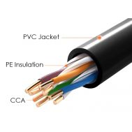 POWERTECH καλώδιο U/UTP Cat 5e CAB-N289, CCA 26AWG, PVC, 100m, μαύρο | Καλώδια δικτύου στο smart-tech.gr