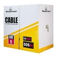 POWERTECH καλώδιο U/UTP Cat 6 CAB-N292, CCA 24AWG, PVC, 305m, γκρι | Καλώδια δικτύου στο smart-tech.gr
