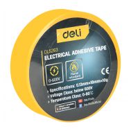 DELI μονωτική ταινία υψηλής αντοχής DL5263, 18mm x 9.15m, κίτρινη | ΗΛΕΚΤΡΟΛΟΓΙΚΟΣ ΕΞΟΠΛΙΣΜΟΣ στο smart-tech.gr