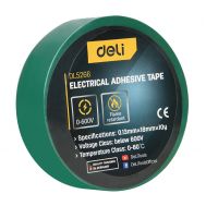DELI μονωτική ταινία υψηλής αντοχής DL5266, 18mm x 9.15m, πράσινη | ΗΛΕΚΤΡΟΛΟΓΙΚΟΣ ΕΞΟΠΛΙΣΜΟΣ στο smart-tech.gr