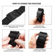 HOME USE ιμάντας βαλίτσας HUH-0240 με λουκέτο συνδυασμού, ρυθμιζόμενος, 2m, μαύρος | Τσάντες & Σακίδια καθημερινής χρήσης στο smart-tech.gr