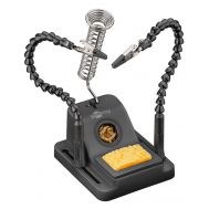 GOOBAY βάση στήριξης πλακέτας 76561 με θέση για κολλητήρι, 2x βραχίονες, μαύρη | Κολλητήρια - Συγκόλληση στο smart-tech.gr