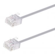 POWERTECH καλώδιο δικτύου CAB-N440, Cat 6A U/UTP, ultra slim, copper, 500MHz, 1m, γκρι | Καλώδια δικτύου στο smart-tech.gr