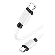 KAKUSIGA καλώδιο USB-C σε USB-C KSC-998, σιλικόνης, 100W, 480Mbps, 1m, λευκό | Καλώδια USB-C (Type-C) στο smart-tech.gr