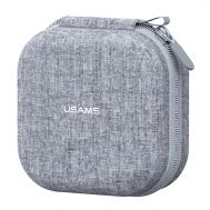 USAMS θήκη οργάνωσης ακουστικών Bluetooth ZB351, 9.5x9.5x5cm, γκρι | Τσάντες & Σακίδια καθημερινής χρήσης στο smart-tech.gr