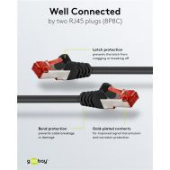 GOOBAY καλώδιο δικτύου 93215, CAT 6 S/FTP, copper, 250MHz, 0.25m, μαύρο | Καλώδια δικτύου στο smart-tech.gr