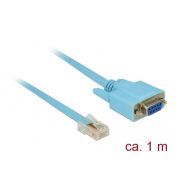 DELOCK Καλώδιο Serial RS-232 DB9 female σε RJ45 male, 1m, μπλε | Καλώδια δικτύου στο smart-tech.gr