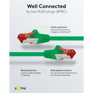 GOOBAY καλώδιο δικτύου 92454, CAT 6 S/FTP, copper, 250MHz, 0.15m, πράσινο | Καλώδια δικτύου στο smart-tech.gr
