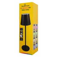 POWERTECH LED επιτραπέζιο φωτιστικό HLL-0195, RGB, ρυθμιζόμενο, επαναφορτιζόμενο, μαύρο | Λάμπες - Λαμπτήρες - Φωτιστικά στο smart-tech.gr