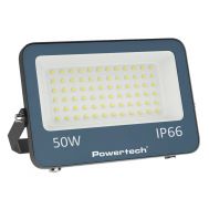 POWERTECH LED προβολέας PT-1459, 50W, 4000K, 4500lm, IP66 | Σταθεροί προβολείς LED στο smart-tech.gr