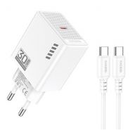 KAKUSIGA φορτιστής τοίχου KSC-1242 με καλώδιο USB-C, USB-C, 30W, λευκός | ΦΟΡΤΙΣΤΕΣ / ΤΡΟΦΟΔΟΤΙΚΑ USB στο smart-tech.gr