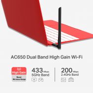 MERCUSYS ασύρματος USB αντάπτορας δικτύου MU6H, AC650, Dual Band, V 1.30 | USB - PCI Κάρτες δικτύου στο smart-tech.gr