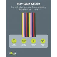 GOOBAY ράβδοι σιλικόνης 77856, Φ11mm x 200mm, διάφορα χρώματα, 10τμχ | Κολλητήρια - Συγκόλληση στο smart-tech.gr