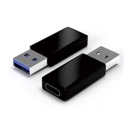 POWERTECH Adapter USB 3.0 male σε USB Type-C female, μαύρο | ΕΠΙΤΟΙΧΙΟΙ ΦΟΡΤΙΣΤΕΣ USB & ΚΑΛΩΔΙΑ ΦΟΡΤΙΣΗΣ στο smart-tech.gr