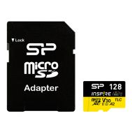 SILICON POWER κάρτα μνήμης microSDXC Inspire, 128GB, UHS-I U3 A1 V30 | Κάρτες μνήμης MicroSD στο smart-tech.gr