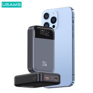 USAMS power bank CD221 με οθόνη, 2x θύρες εξόδου, 10000mAh, PPS 33W, γκρι | POWER BANKS στο smart-tech.gr