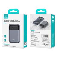 USAMS power bank CD221 με οθόνη, 2x θύρες εξόδου, 10000mAh, PPS 33W, γκρι | POWER BANKS στο smart-tech.gr