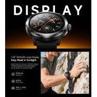 ULEFONE smartwatch Armor Watch Pro, 2x λουράκια, heart rate, 1.50" AMOLED, GPS, 5 ΑΤΜ/IP68/IP69K/MIL-STD-810H, μαύρο | Smartwatches & Activity Trackers στο smart-tech.gr