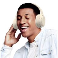 USAMS headphones YG23, ασύρματα & ενσύρματα, Φ40mm, 300mAh, μπεζ | Ακουστικά Bluetooth στο smart-tech.gr