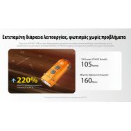 ΦΑΚΟΣ LED NITECORE TIP3, Μπρελόκ, Rechargeable, BLACK, 720lumens, 92meters | ΜΙΚΡΟΙ ΦΑΚΟΙ - ΜΠΡΕΛΟΚ στο smart-tech.gr